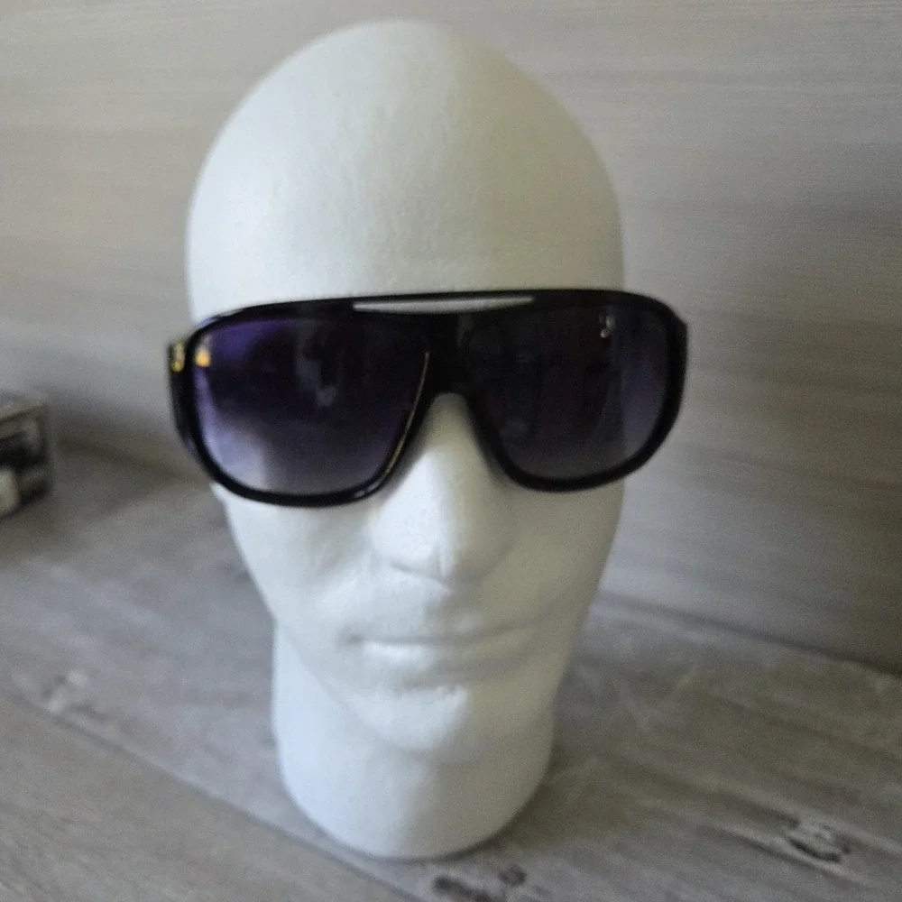Fratelli Rossetti 4327 Sunglasses Black‎ Acetate Italy Vintage 90s Gradient Lens
